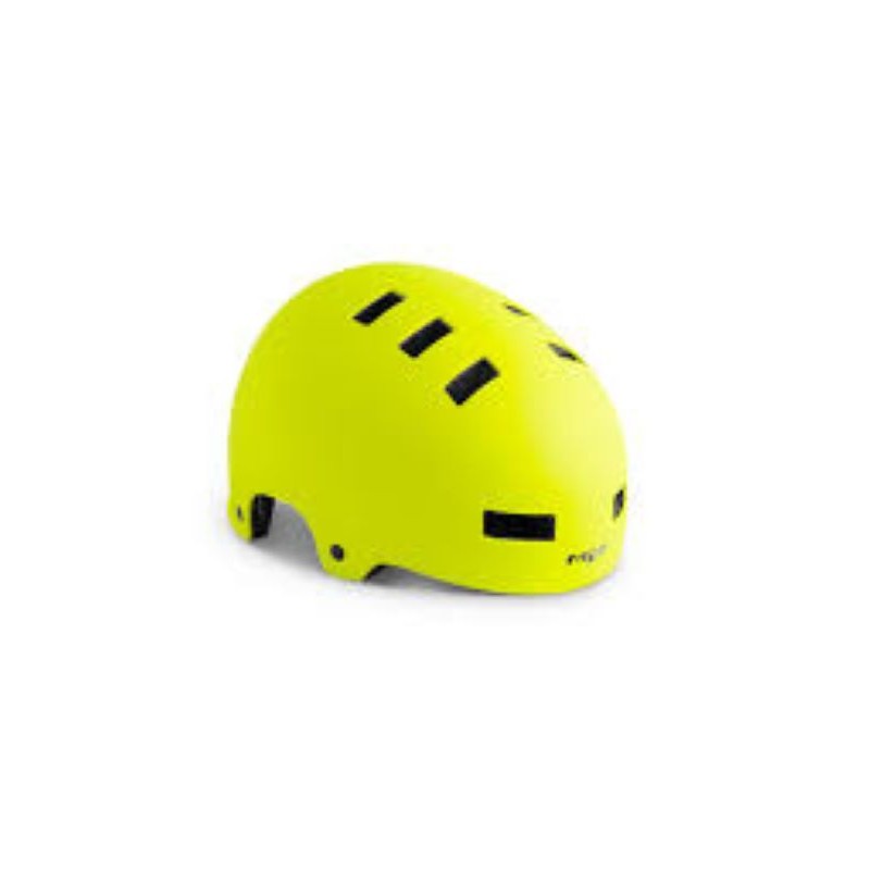 MET ZONE Fluo Yellow Helm Urban BMX...
